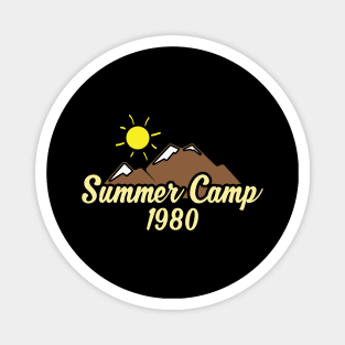 Summer Camp 1980s Vintage Retro 80s Campers Magnet